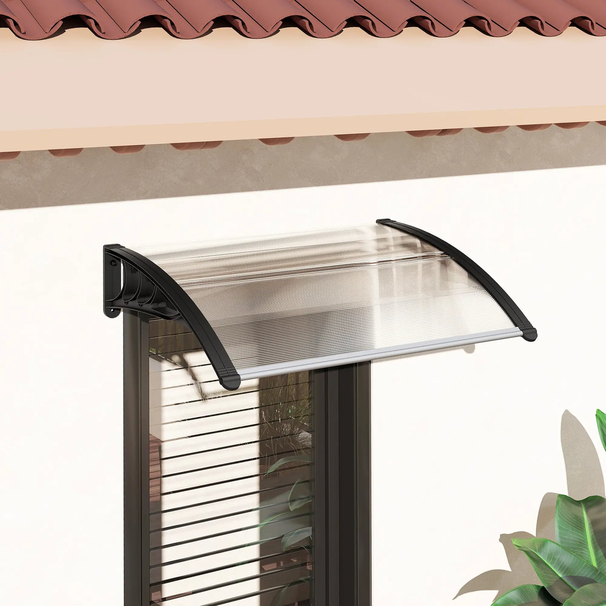 MARQUESINA EXTERIOR AURORA CLEAR PARA PUERTA Y VENTANA image 4