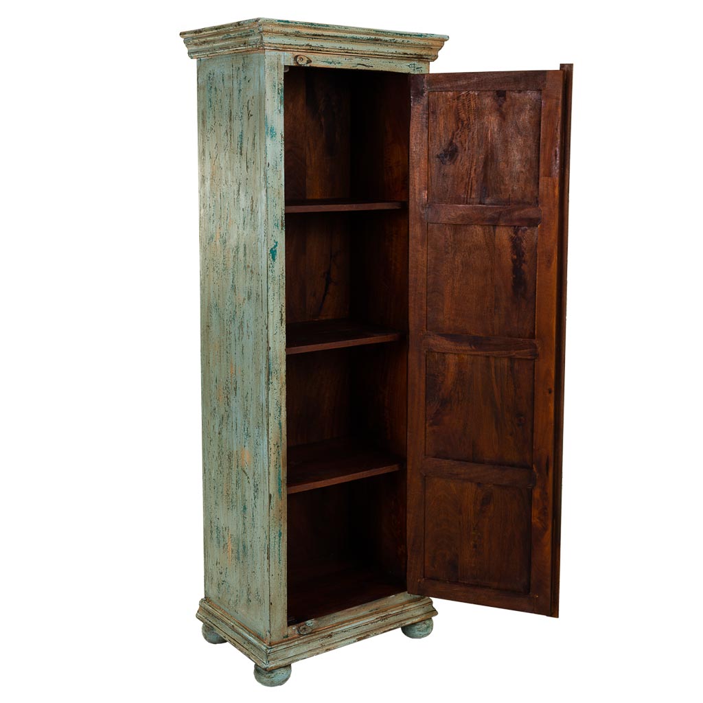 ARMARIO DALIAN VERDE AGUAMARINA ARTESANAL DE MADERA MACIZA image 1