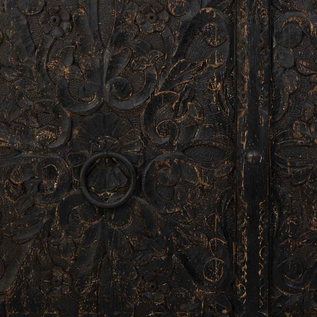 APARADOR DALIAN BLACK ARTESANAL 2 CAJONES Y 2 PUERTAS image 3