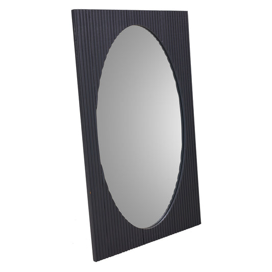 🪩 Espejo de Pared Colección NIA – Marco Gris Antracita Estilo Art Decó