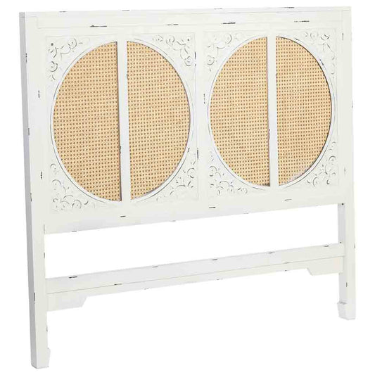 CABECERO DE CAMA ALIKA DE MADERA CON REJILLA BLANCO image 0