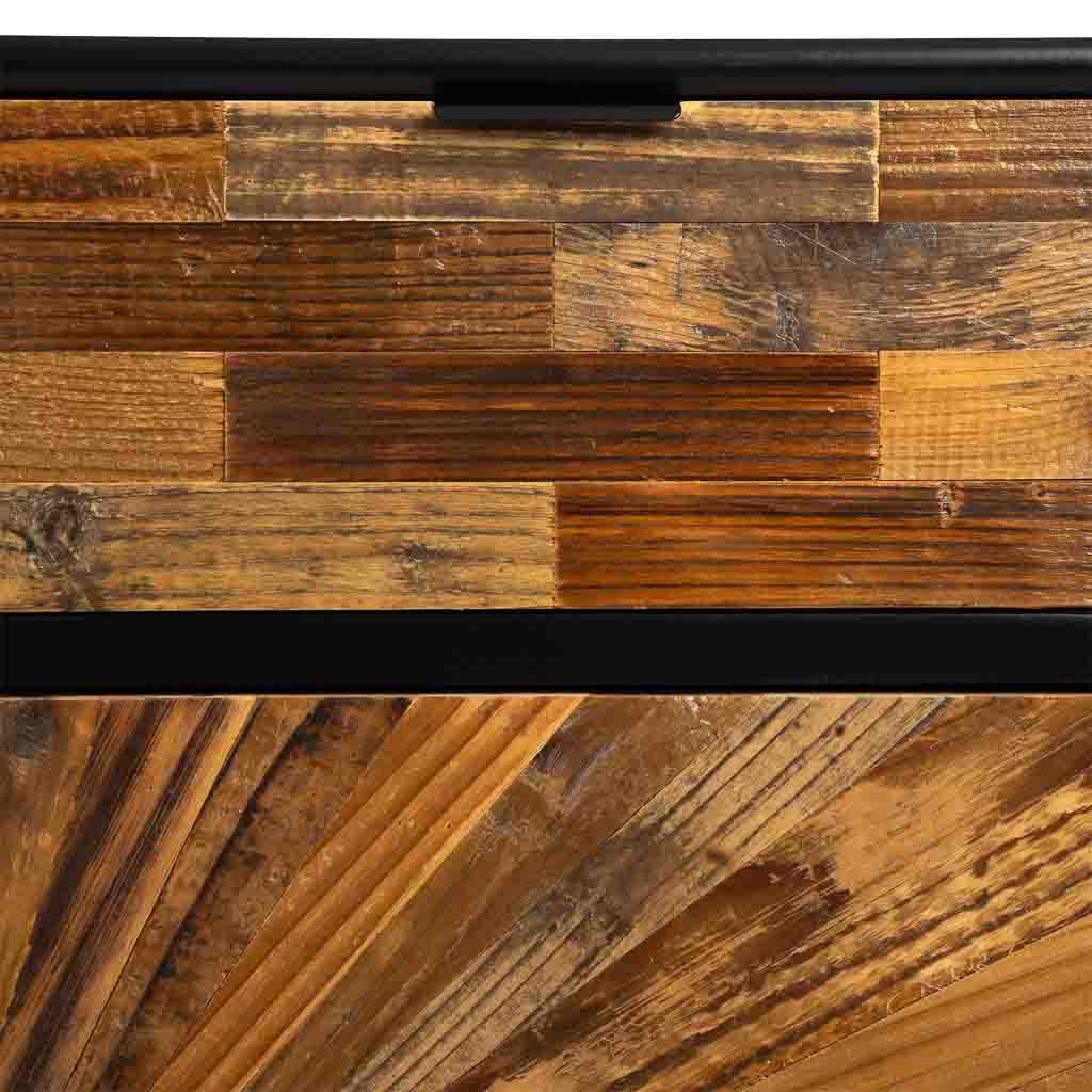 APARADOR TAKI DE MADERA RECUPERADA NEGRA 2P + 2C image 6