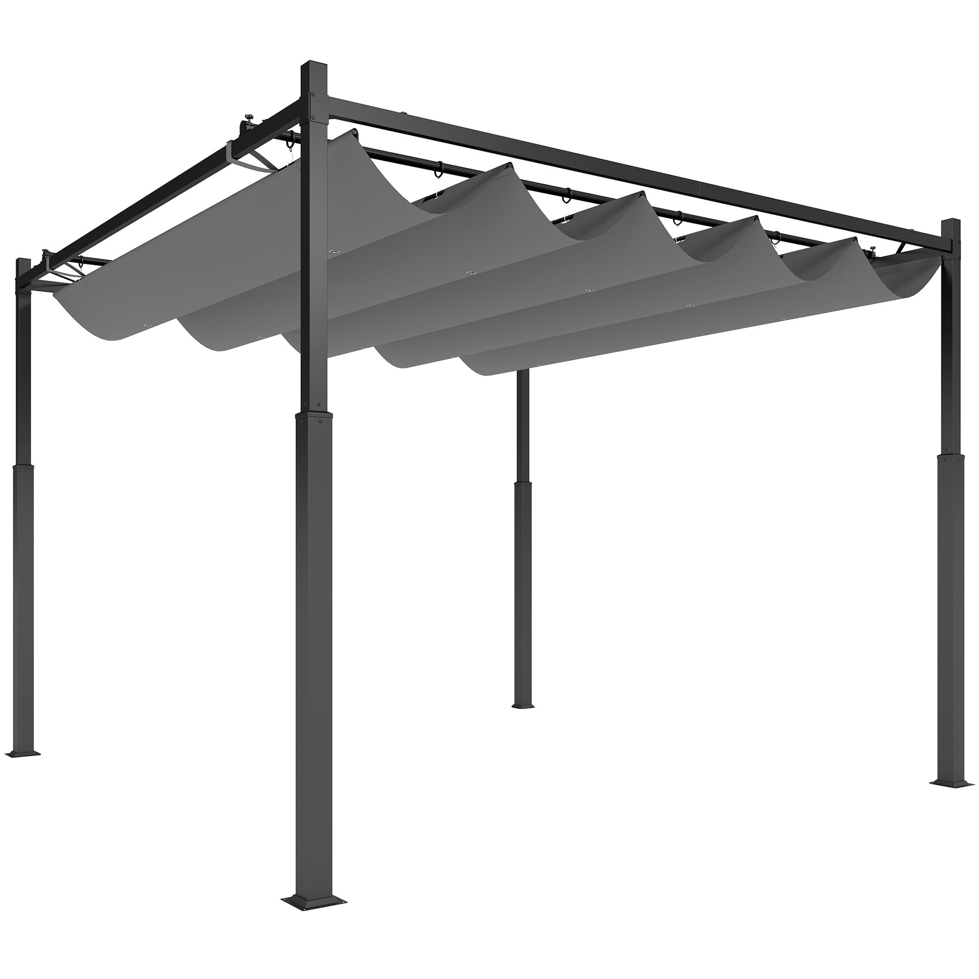 PÉRGOLA DE JARDÍN SOMBRAZEN 3X3 CON TECHO RETRÁCTIL Y SISTEMA MAGNÉTICO image 9