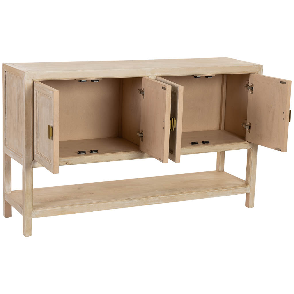 RECIBIDOR ALMA DE MADERA BLANCA 4 PUERTAS image 1