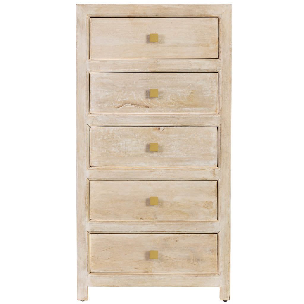 SINFONIER ALMA DE MADERA BLANCO 5 CAJONES image 6