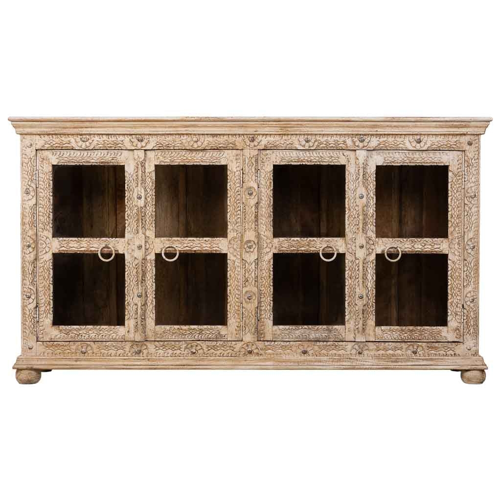 APARADOR DALIAN ARTESANAL GRAN FORMATO BLANCO ENVEJECIDO image 3