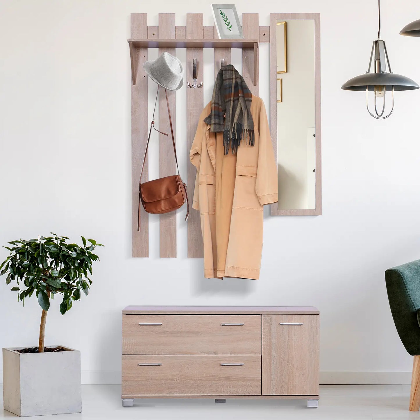 RECIBIDOR ROBLE HOMEWELCOMER 3 EN 1 image 6