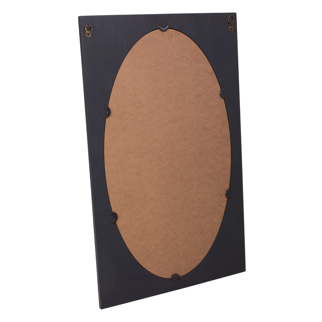 🪩 Espejo de Pared Colección NIA – Marco Gris Antracita Estilo Art Decó