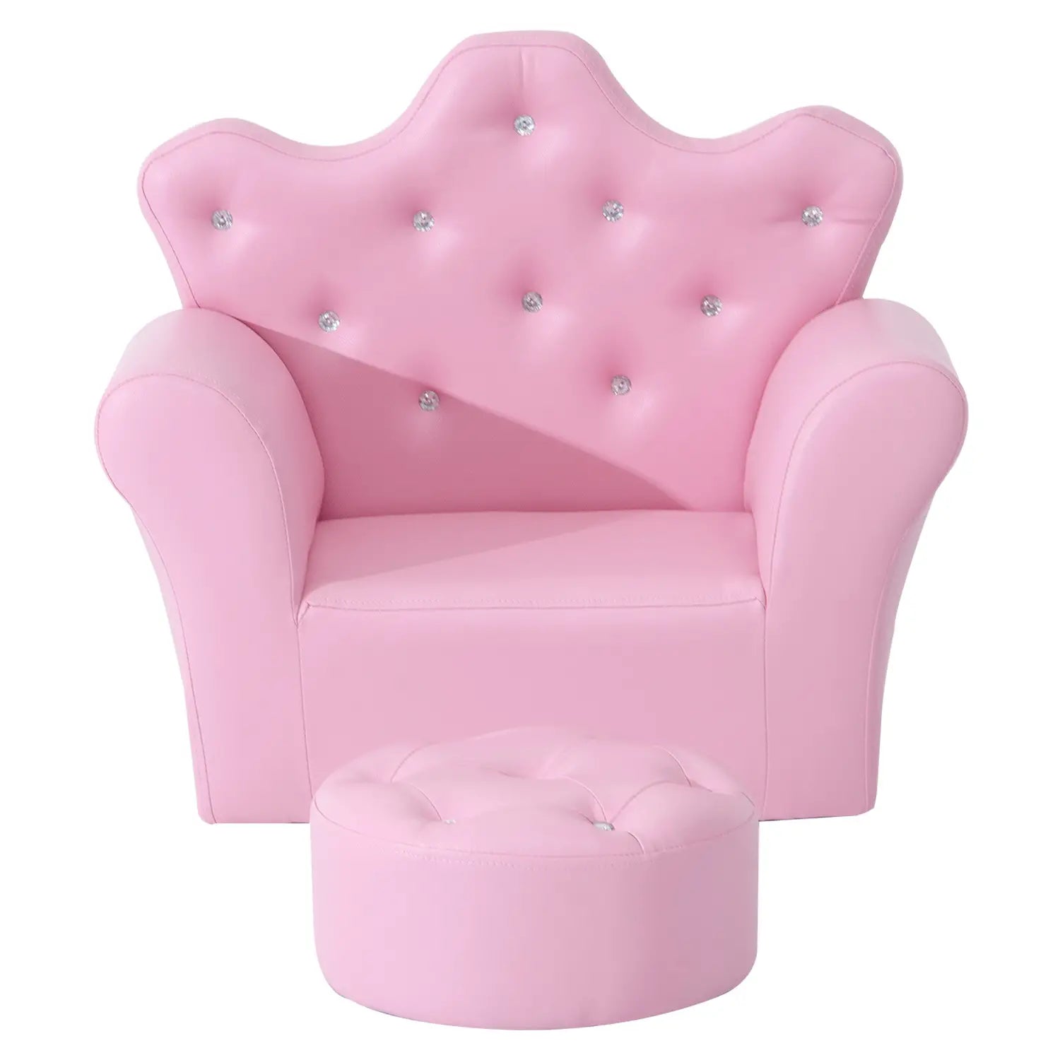 SILLÓN INFANTIL PRINCESS RELAX ROSA CON REPOSAPIÉS image 9