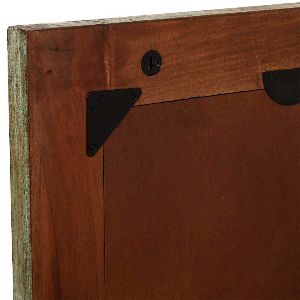 ESPEJO DALIAN ARTESANAL VERDE AGUAMARINA DE MADERA image 6