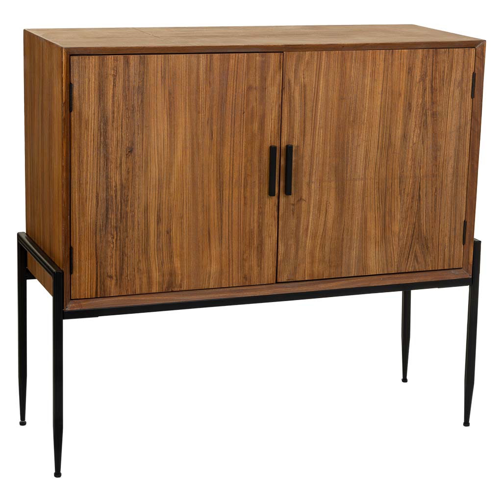 🪵 APARADOR DUNA 110 – MADERA DE ABETO + METAL · 110 CM · ESTILO INDUSTRIAL