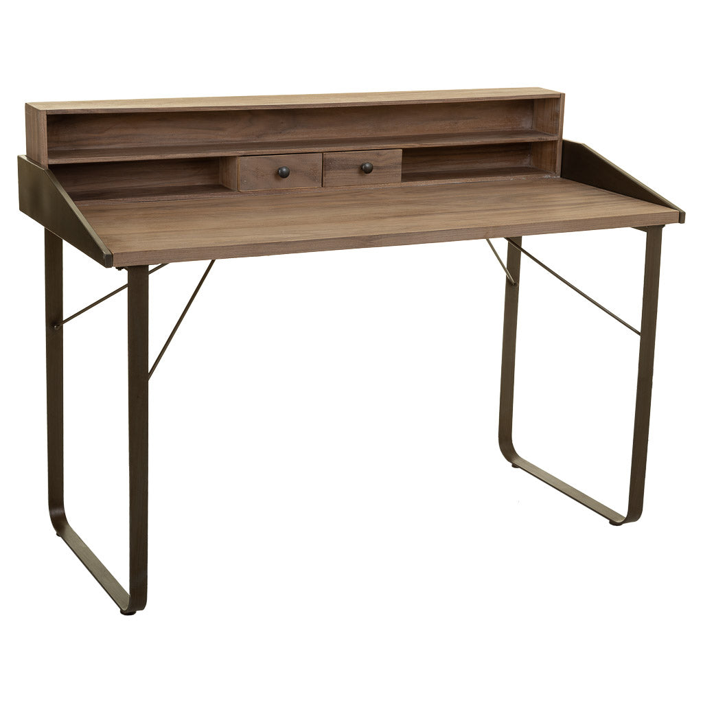 🖥️ ESCRITORIO DUNA 130 – MADERA DE ABETO + METAL · 130 CM · ESTILO INDUSTRIAL
