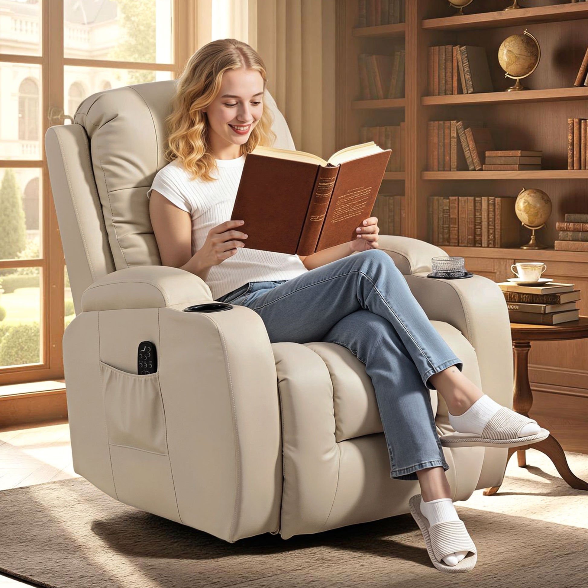 RELAX ZENKORA PLUS GIRATORIO Y RECLINABLE · 8 PUNTOS DE MASAJE · FUNCIÓN CALOR image 1