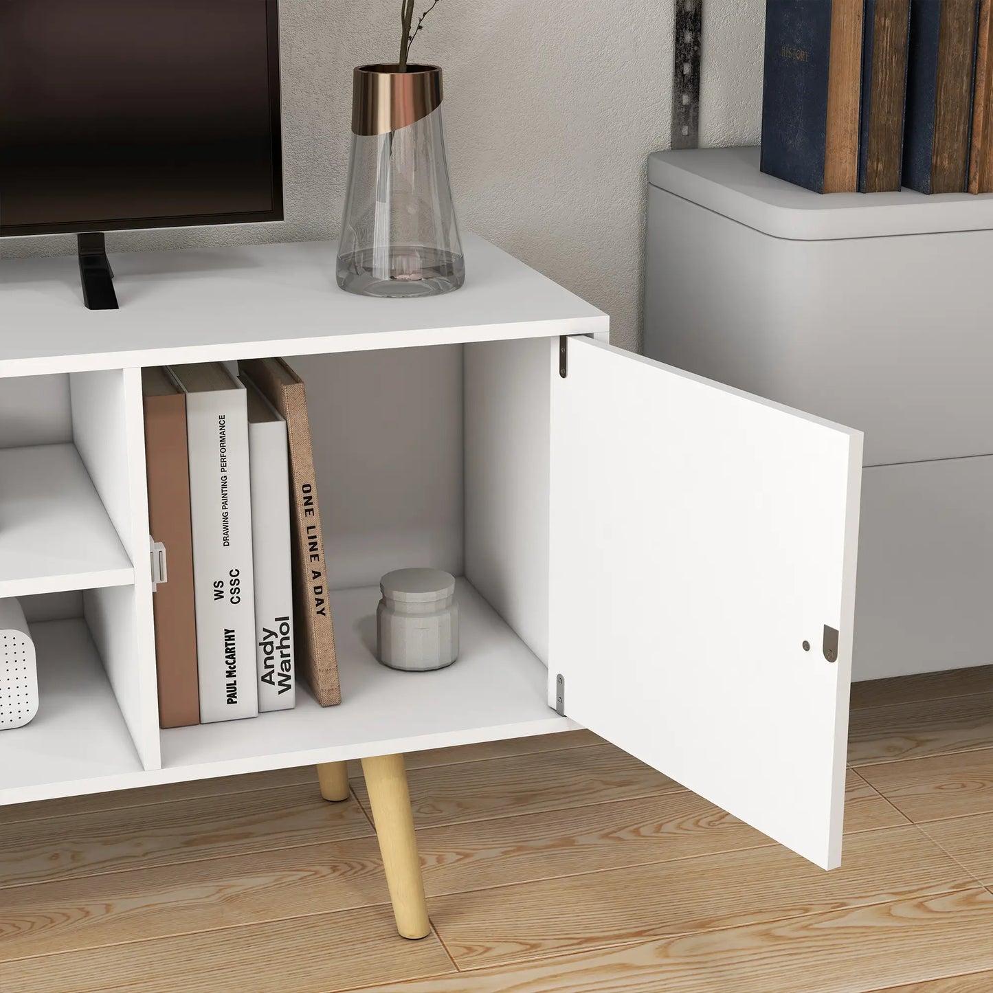 MUEBLE DE TV BLANCO MODELO NORDIK image 7