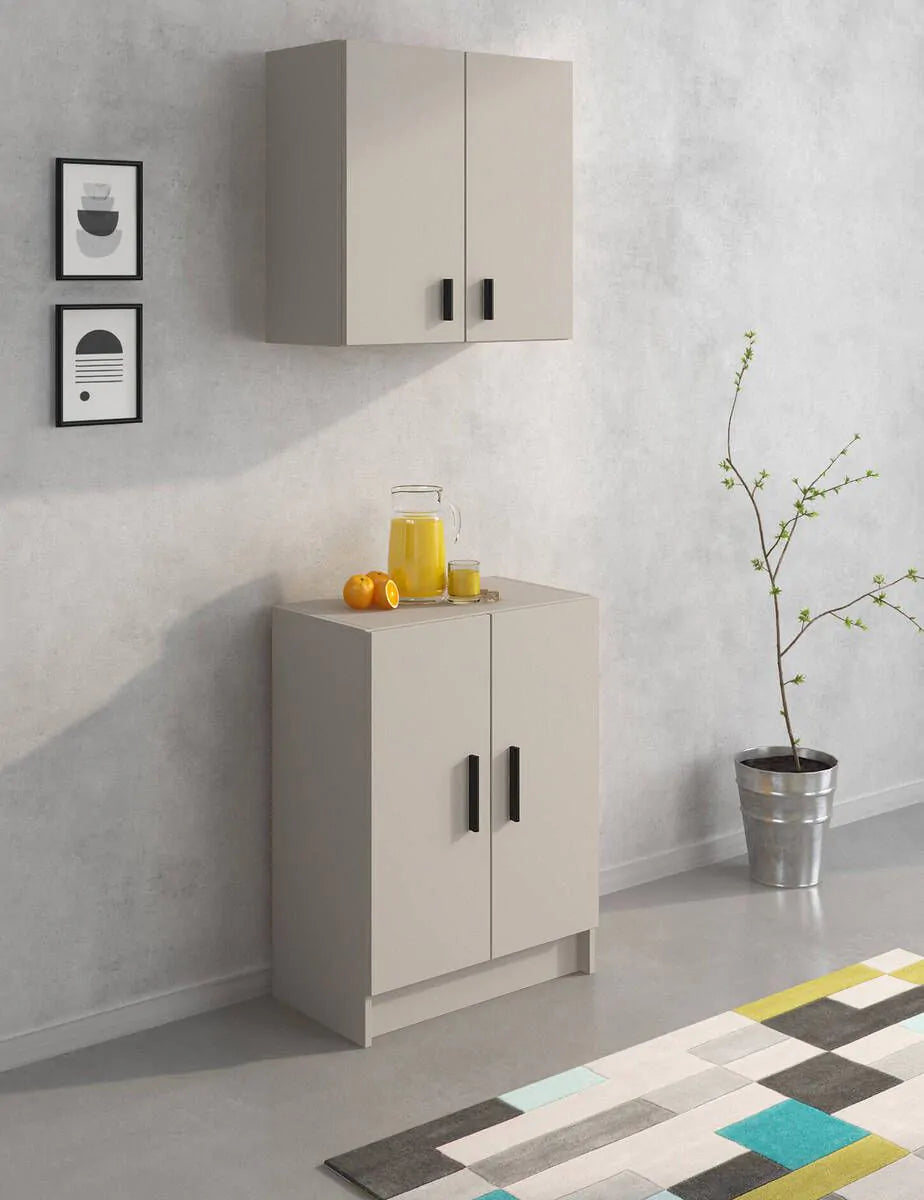 Mueble Alto de 2 Puertas de Cocina de Melamina AURA image 4