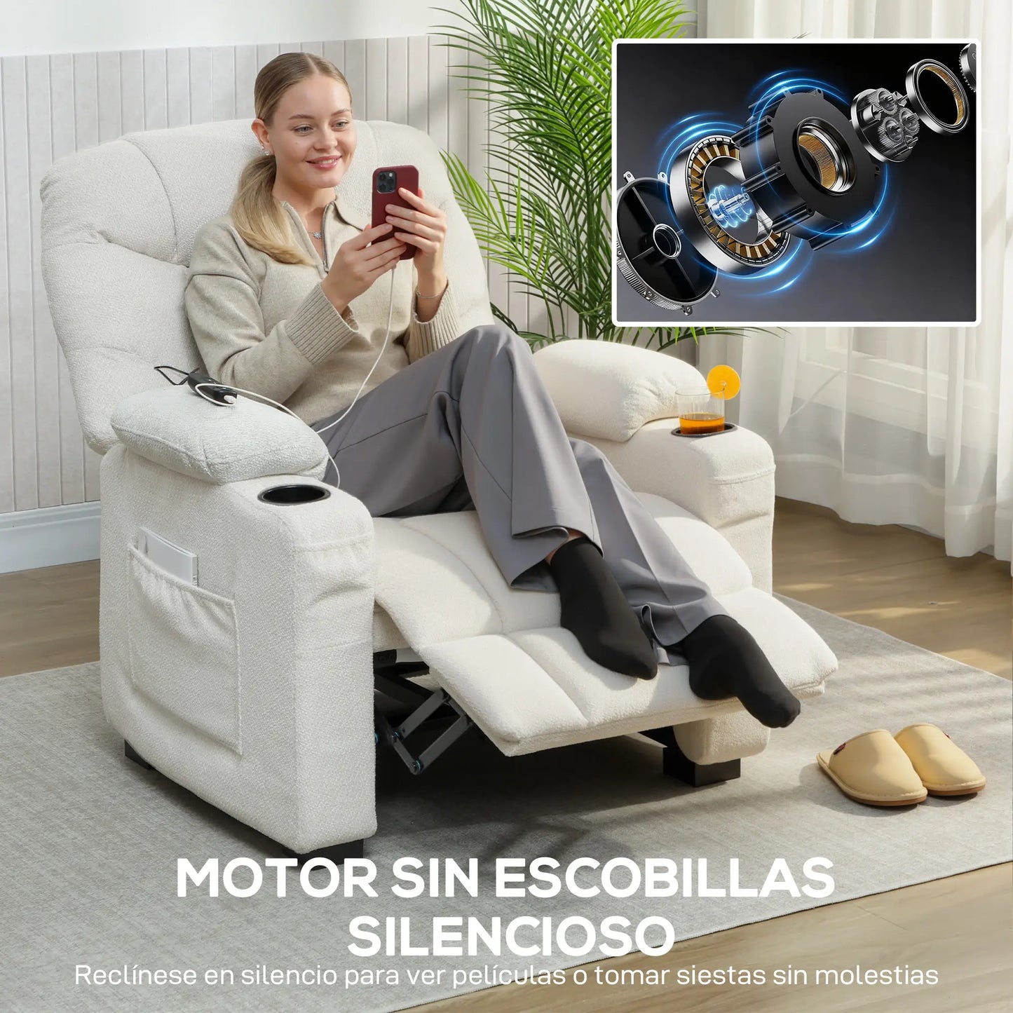 SILLÓN RELAX ELÉCTRICO MODELO CONFORT MEMORY image 7