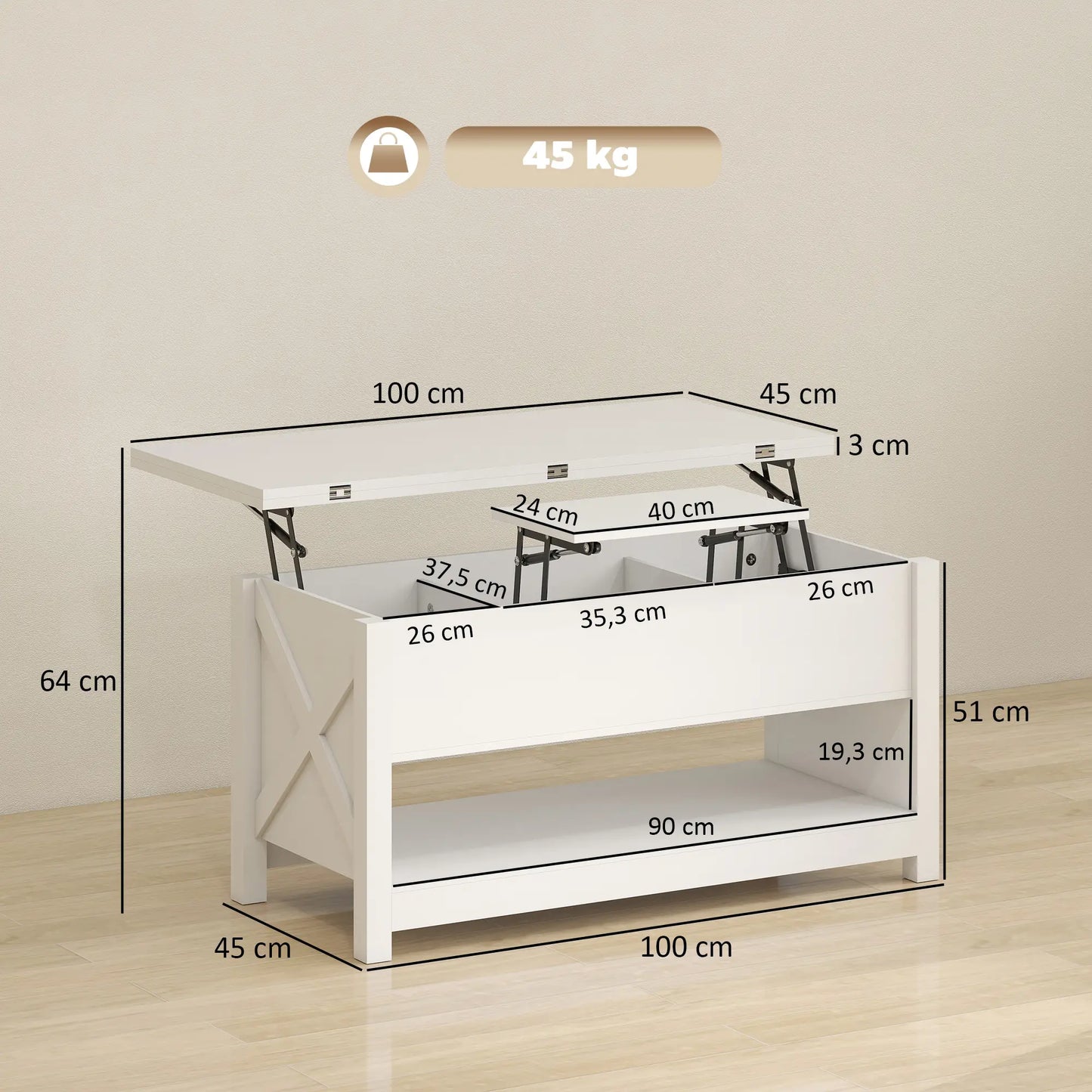 Mesa de Centro Elevable “BRISTOL” image 5