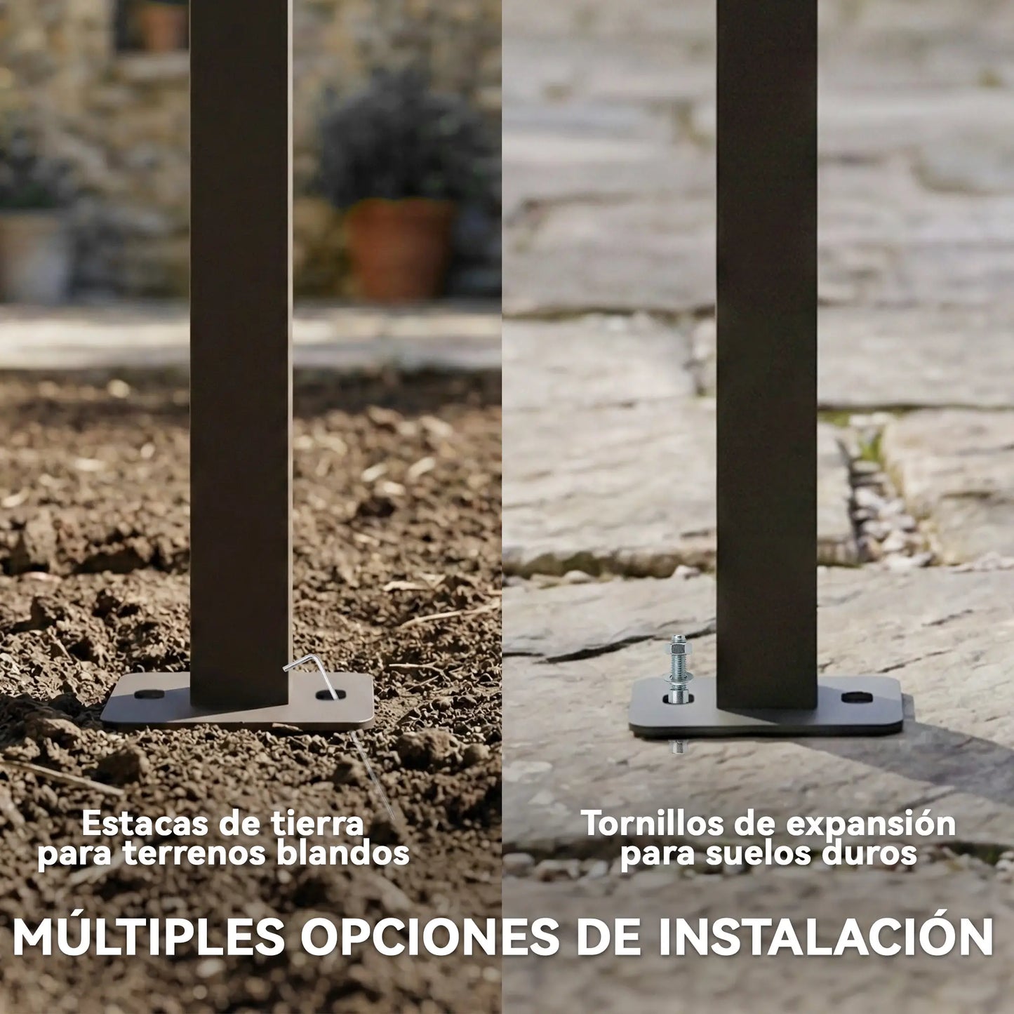 🌿 PÉRGOLA DE PARED “SOLARISSA” 4x3m – TECHO RETRÁCTIL Y PROTECCIÓN UV