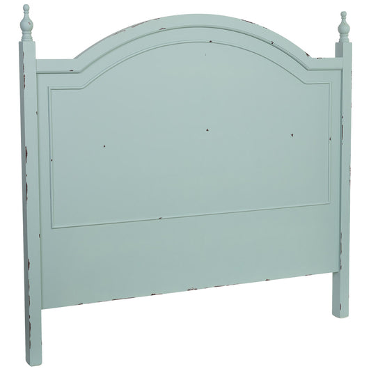 CABECERO AMANDA DE MADERA AGUAMARINA image 0