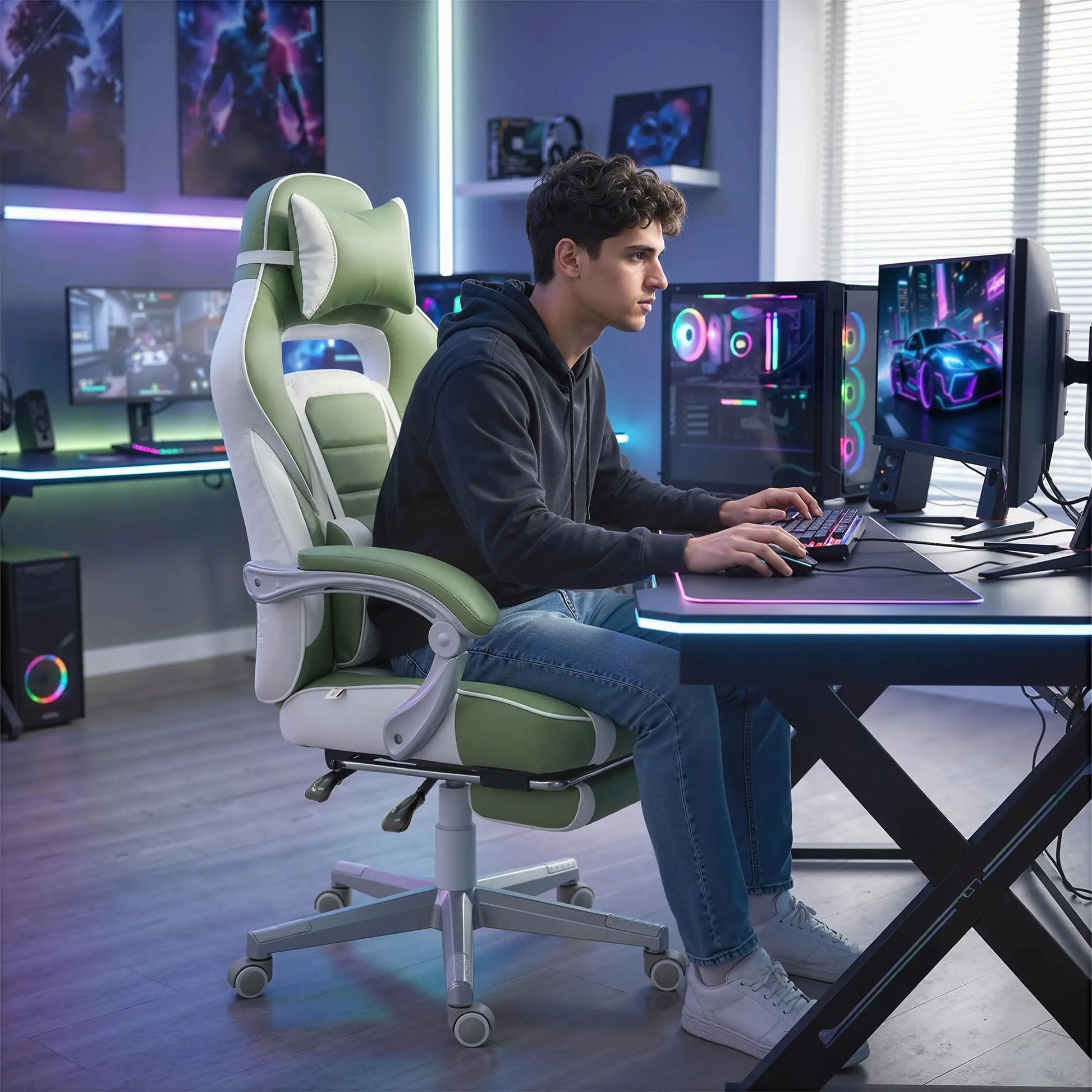 SILLA GAMING MODELO VERDE RELAX PRO image 8
