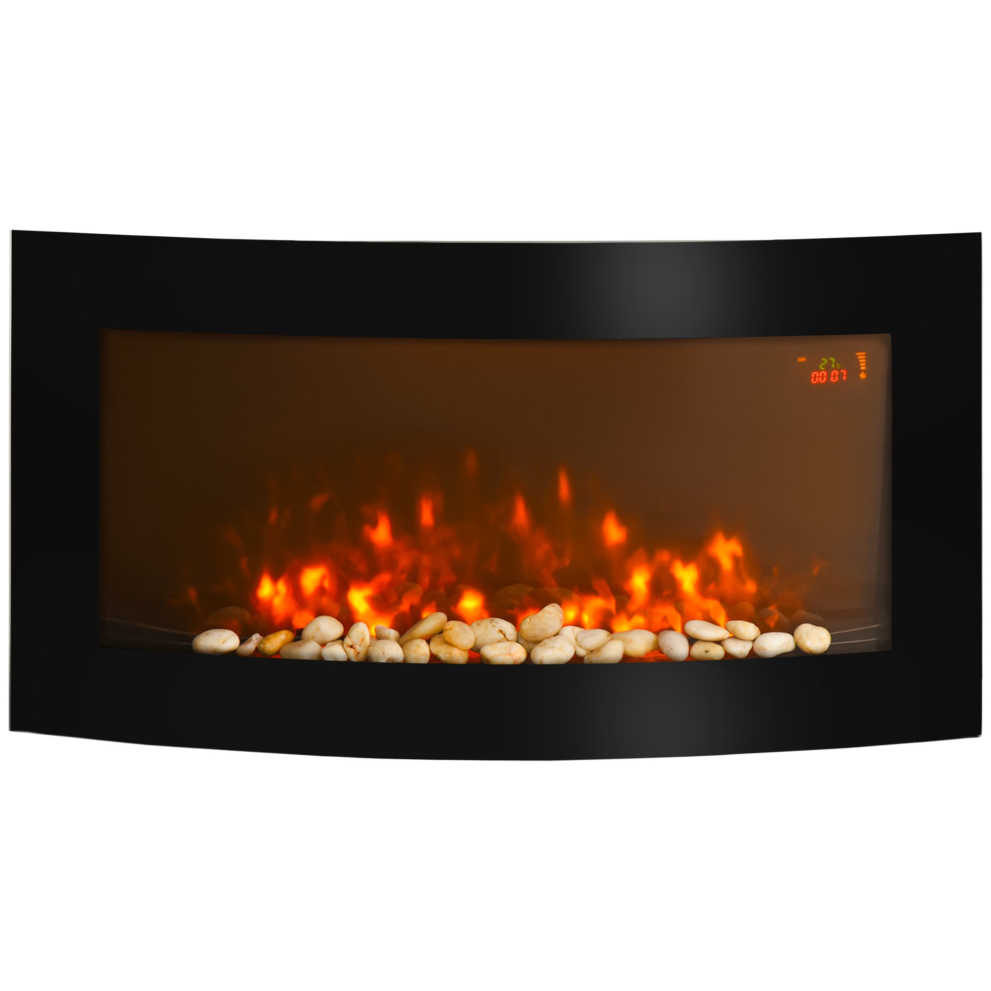 CHIMENEA ELÉCTRICA WALLFIRE LUX 2000W 89,2 CM NEGRO image 4