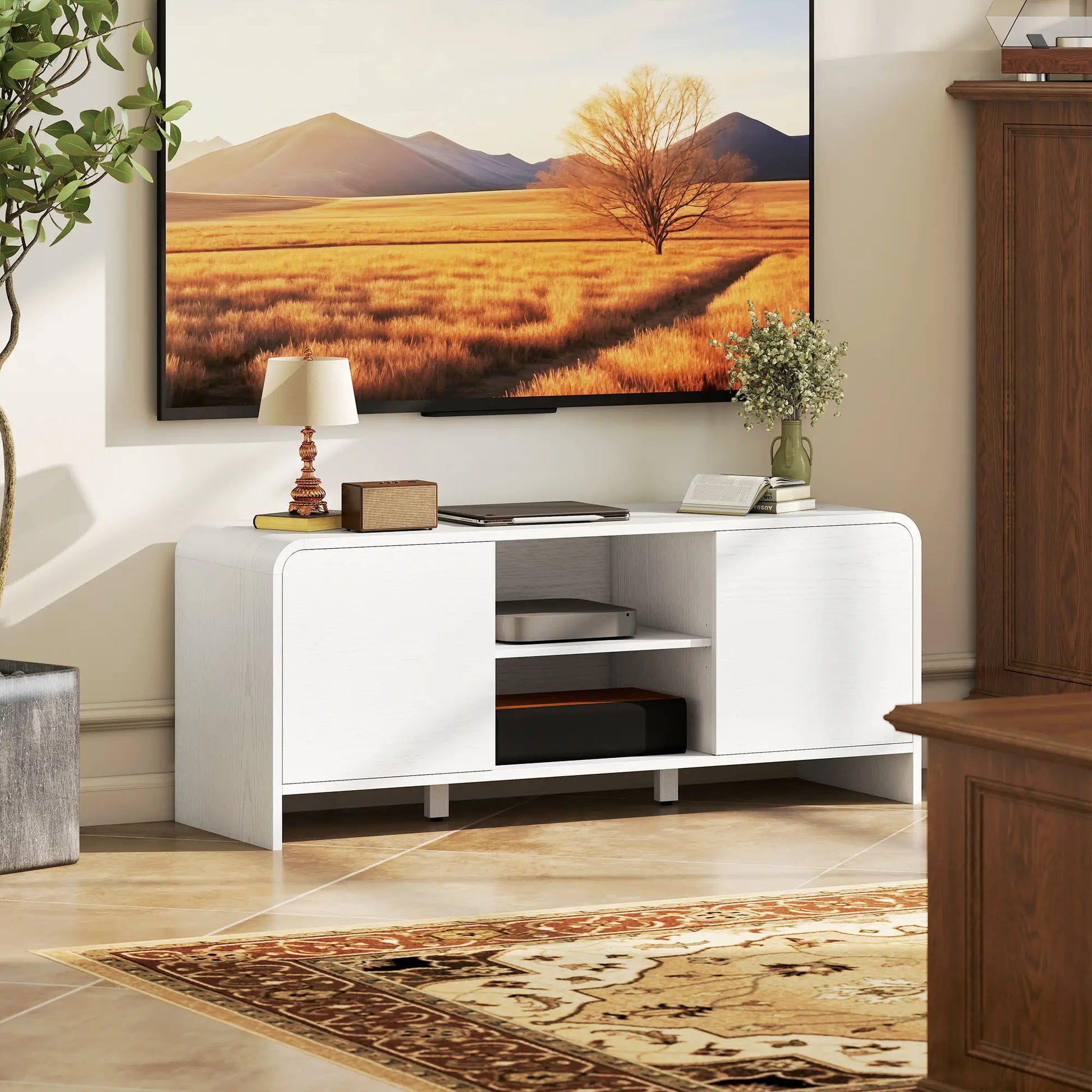 MUEBLE TV ESCANDINAVO 110 CM BLANCO image 6