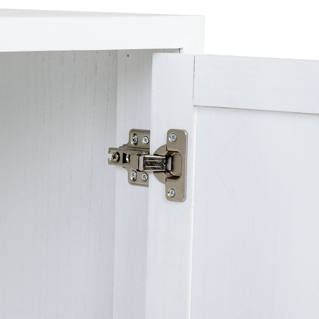 APARADOR MARTA DE MADERA Y METAL BLANCO 2 PUERTAS image 5