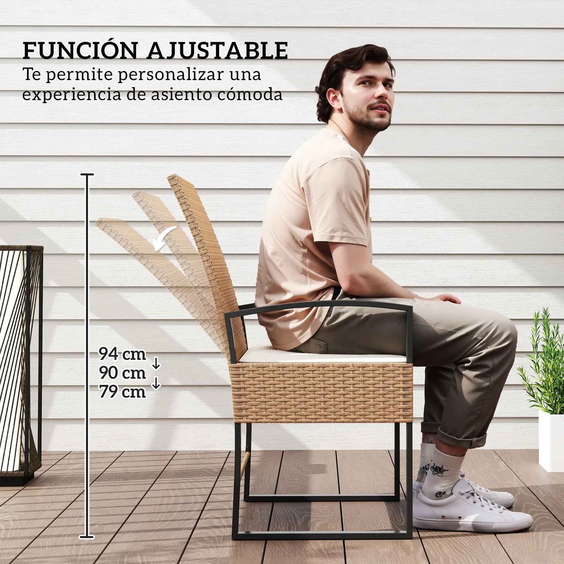 CONJUNTO DE JARDÍN DE RATÁN RELAX GARDEN COMFORT 3 image 3