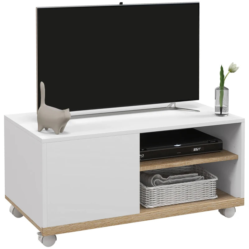 MUEBLE TV CON RUEDAS BLANCO image 6