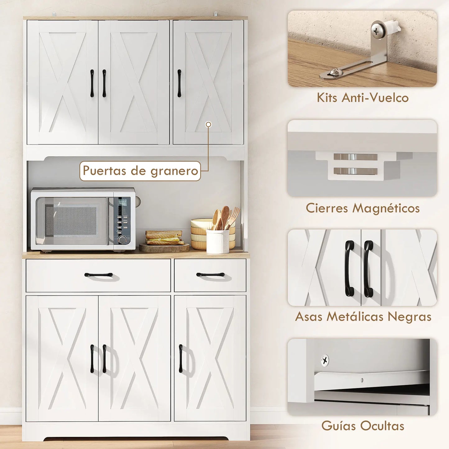 ALACENA DE COCINA MODELO BLANCORUST image 2
