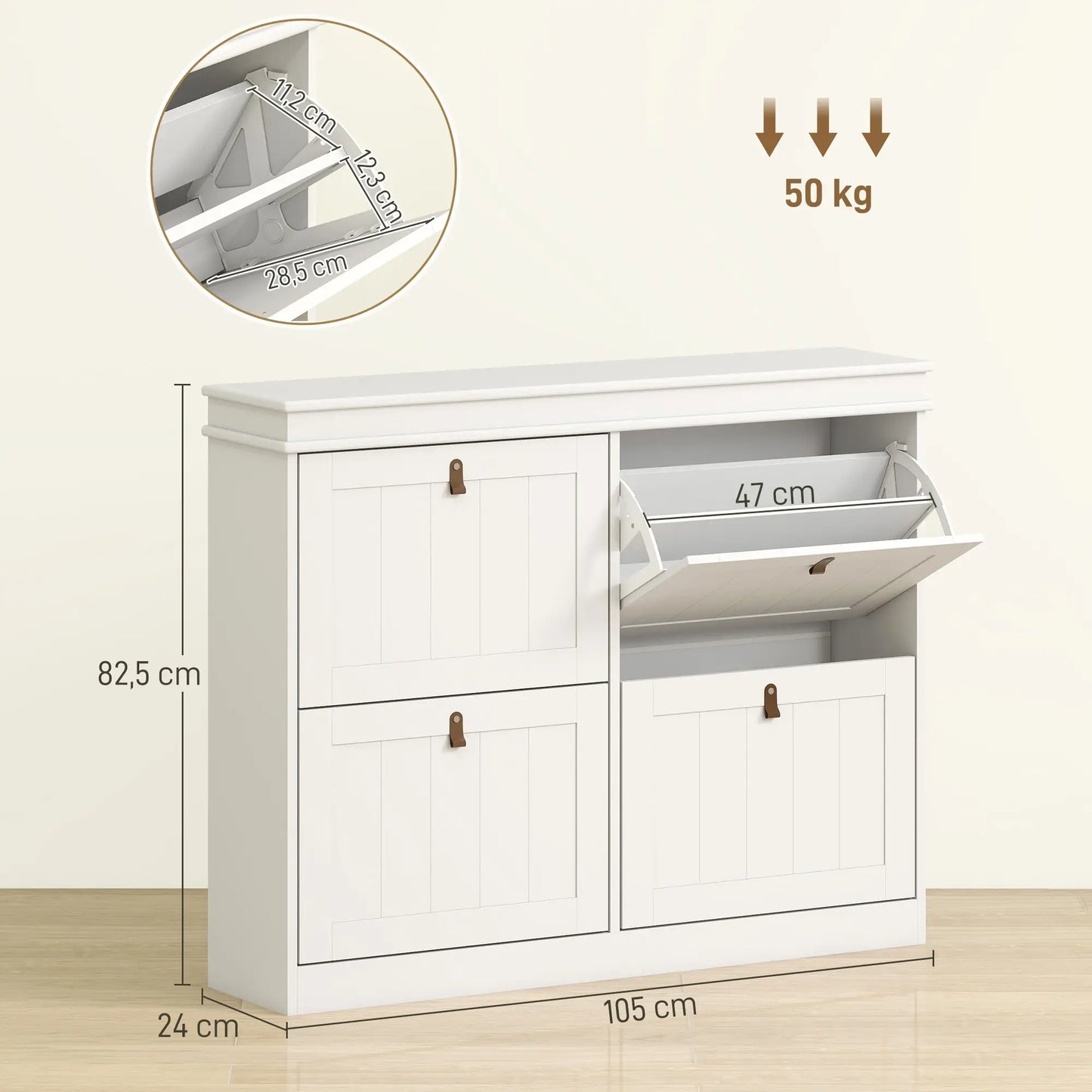 ZAPATERO ESTRECHO NORDIC STEP 4P CON PUERTAS ABATIBLES image 9