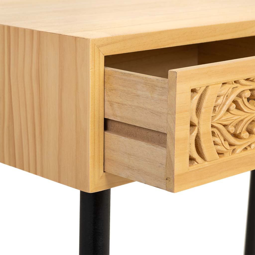 RECIBIDOR DE MADERA MARRÓN – COLECCIÓN DAVIS image 4