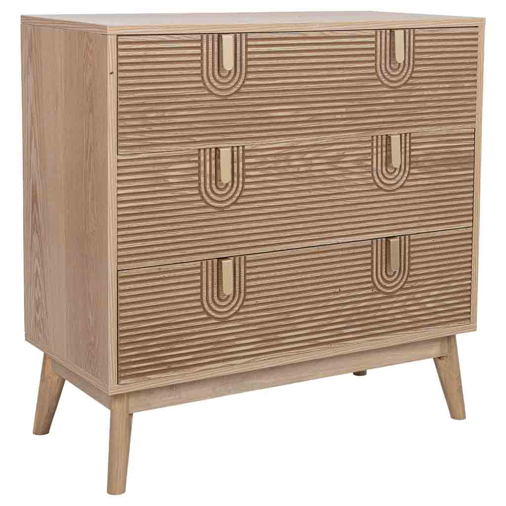 🪵 APARADOR DE MADERA MARCO – 80x39x80 CM, COLOR MARRÓN