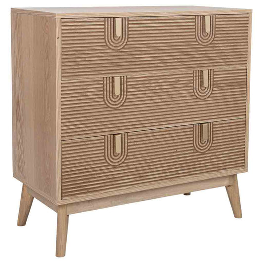 🪵 APARADOR DE MADERA MARCO – 80x39x80 CM, COLOR MARRÓN
