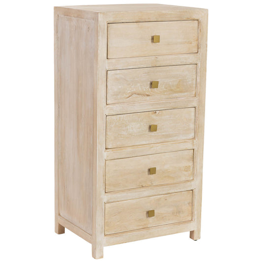 SINFONIER ALMA DE MADERA BLANCO 5 CAJONES image 0