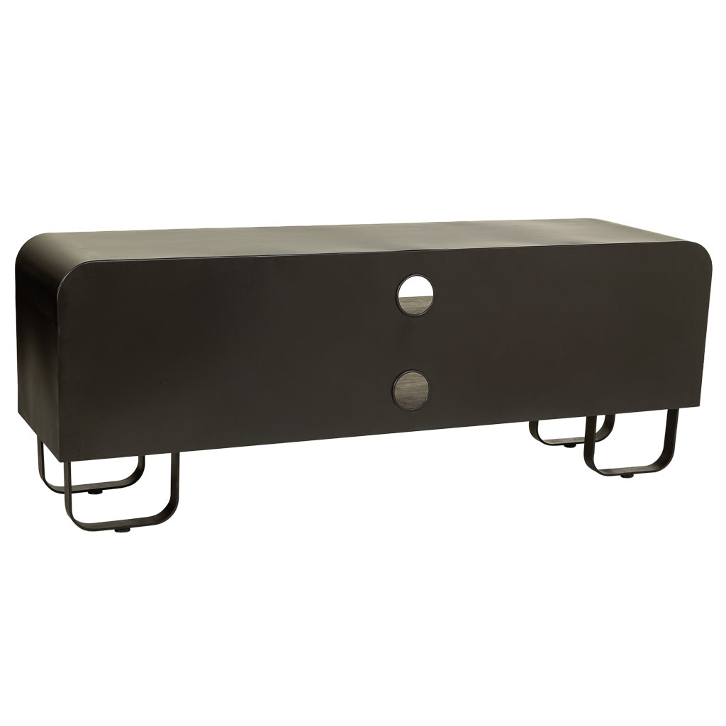 📺 MUEBLE BAJO DUNA 150 – MADERA + METAL NEGRO · 150 CM · ESTILO INDUSTRIAL
