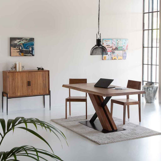 🪵 APARADOR DUNA 110 – MADERA DE ABETO + METAL · 110 CM · ESTILO INDUSTRIAL