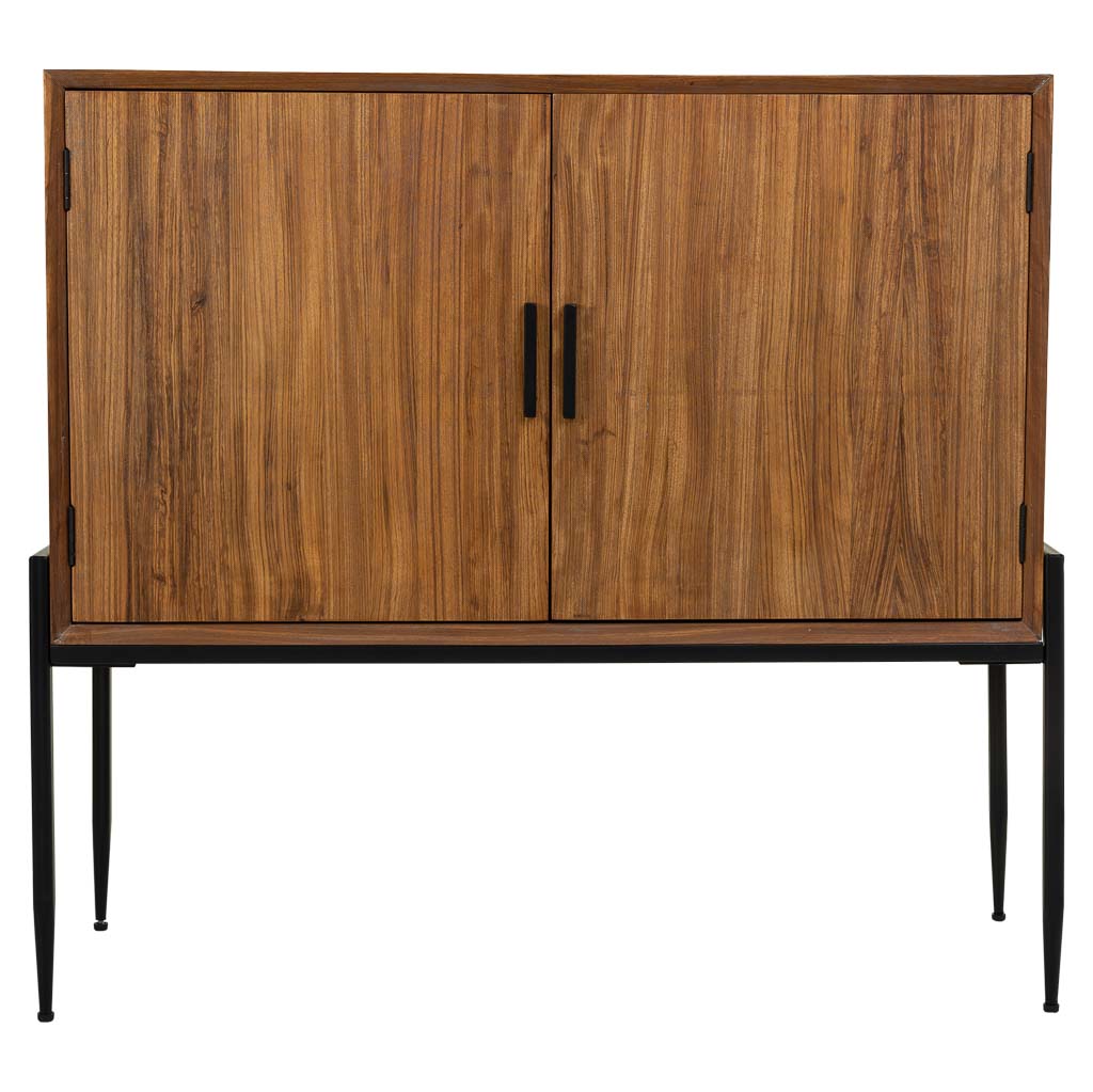 🪵 APARADOR DUNA 110 – MADERA DE ABETO + METAL · 110 CM · ESTILO INDUSTRIAL