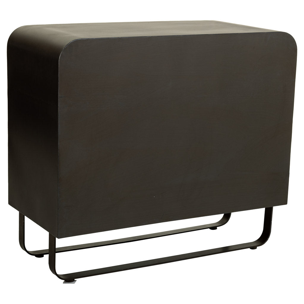 🪵 APARADOR DUNA 90 – MADERA DE ABETO + METAL NEGRO · ESTILO INDUSTRIAL