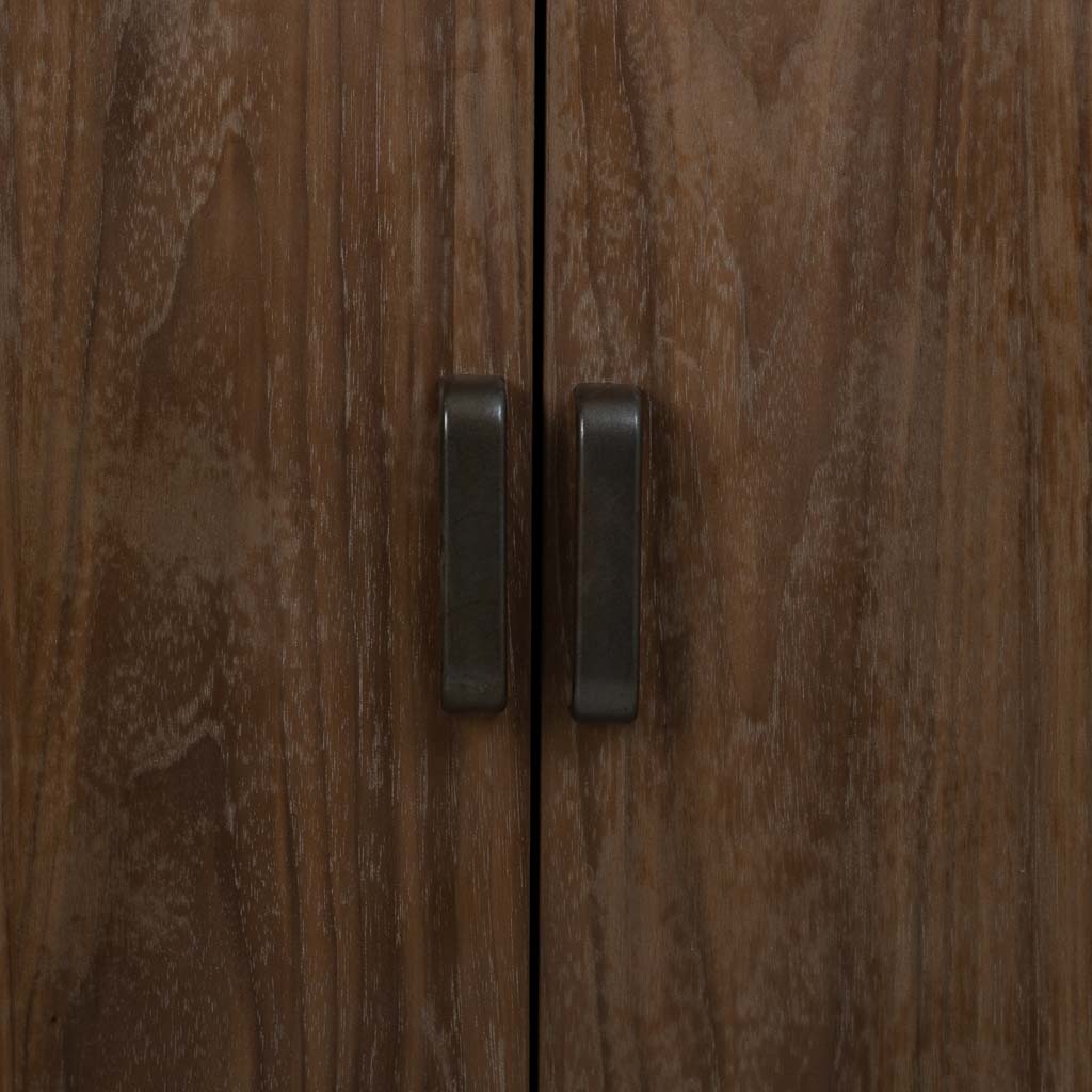 🪵 APARADOR DUNA 90 – MADERA DE ABETO + METAL NEGRO · ESTILO INDUSTRIAL