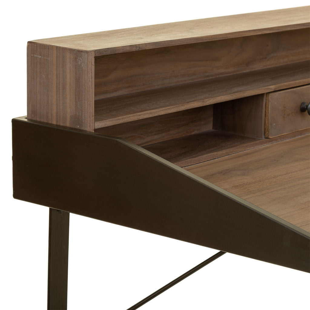 🖥️ ESCRITORIO DUNA 130 – MADERA DE ABETO + METAL · 130 CM · ESTILO INDUSTRIAL