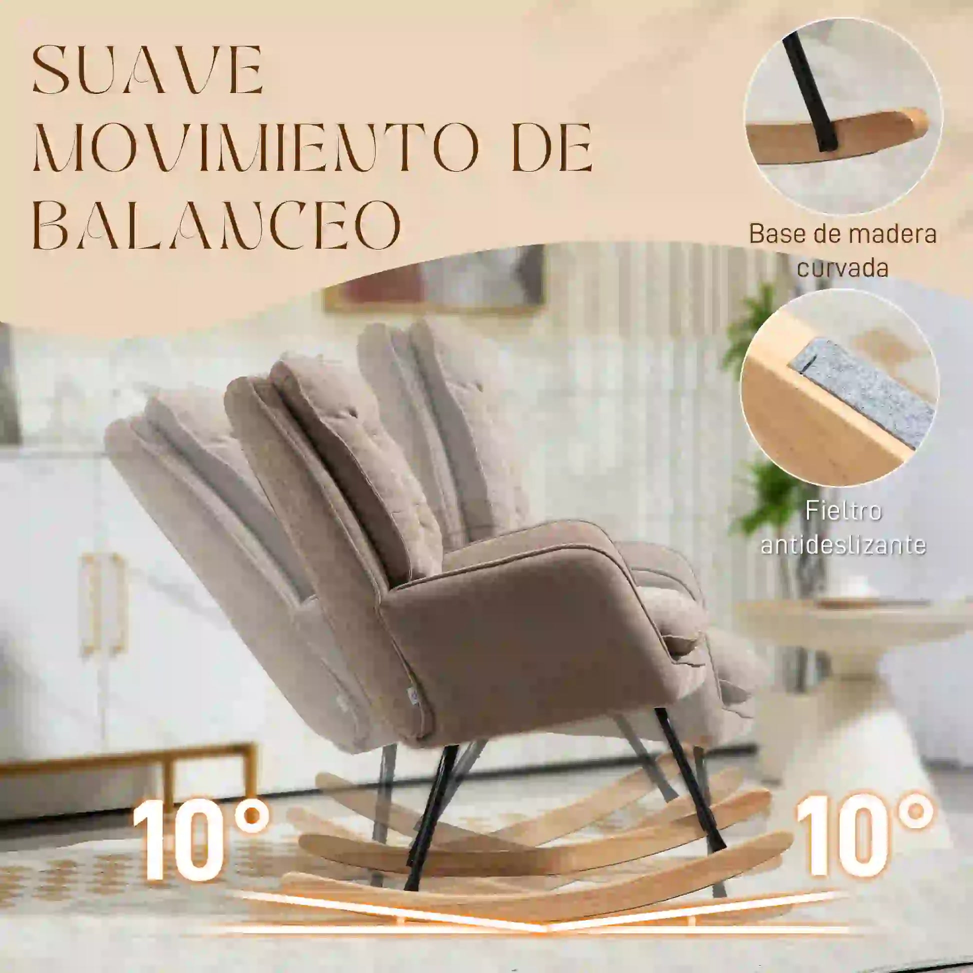 SILLA MECEDORA NUBA RELAX · BALANCÍN DE MADERA DE HAYA · IDEAL LACTANCIA image 8