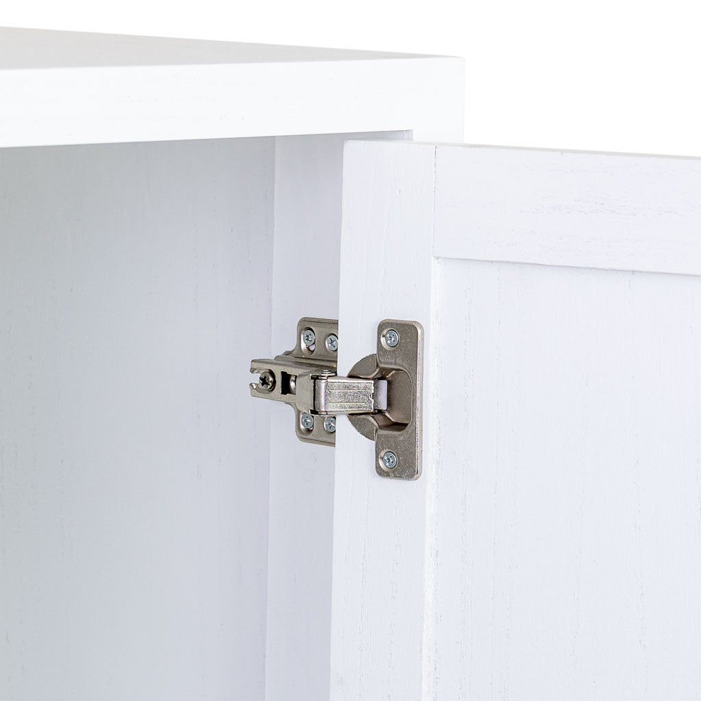 ARMARIO MARTA DE MADERA Y METAL BLANCO 2 PUERTAS Y 1 CAJÓN image 6
