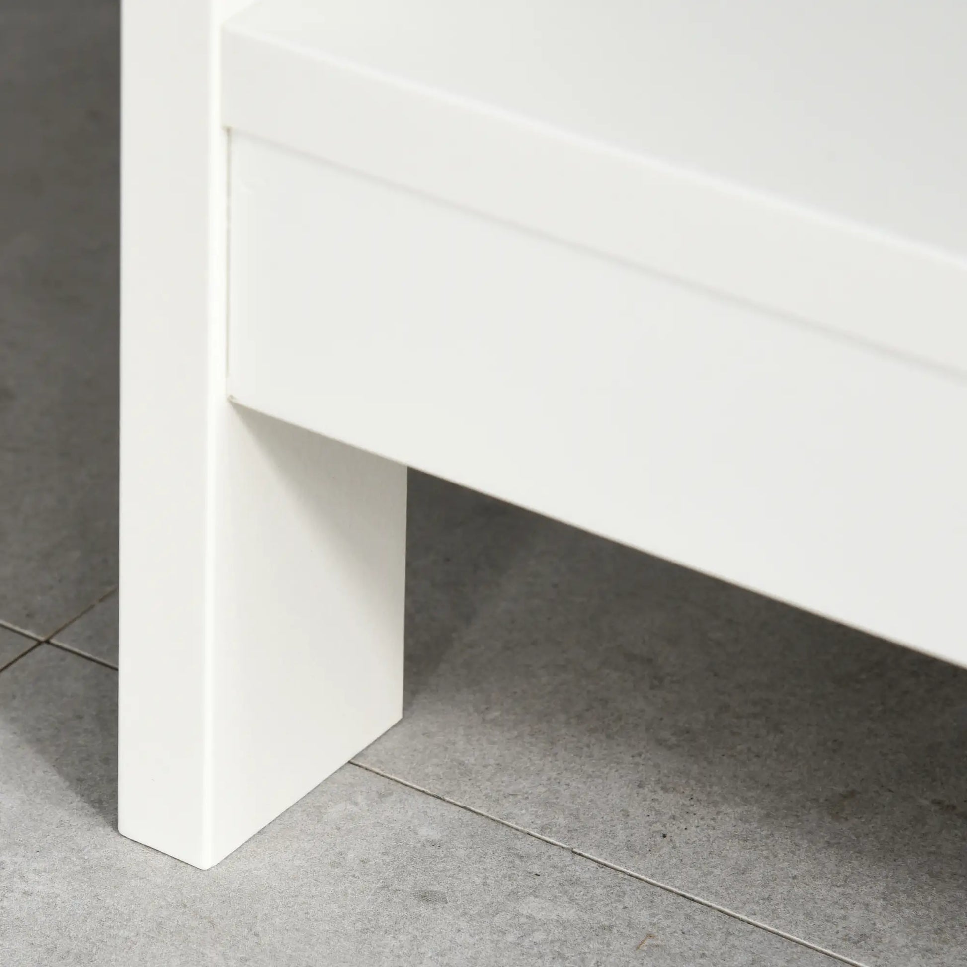 CONSOLA MODERNA BLANCA “X-LINE DOUBLE DRAWER” image 4
