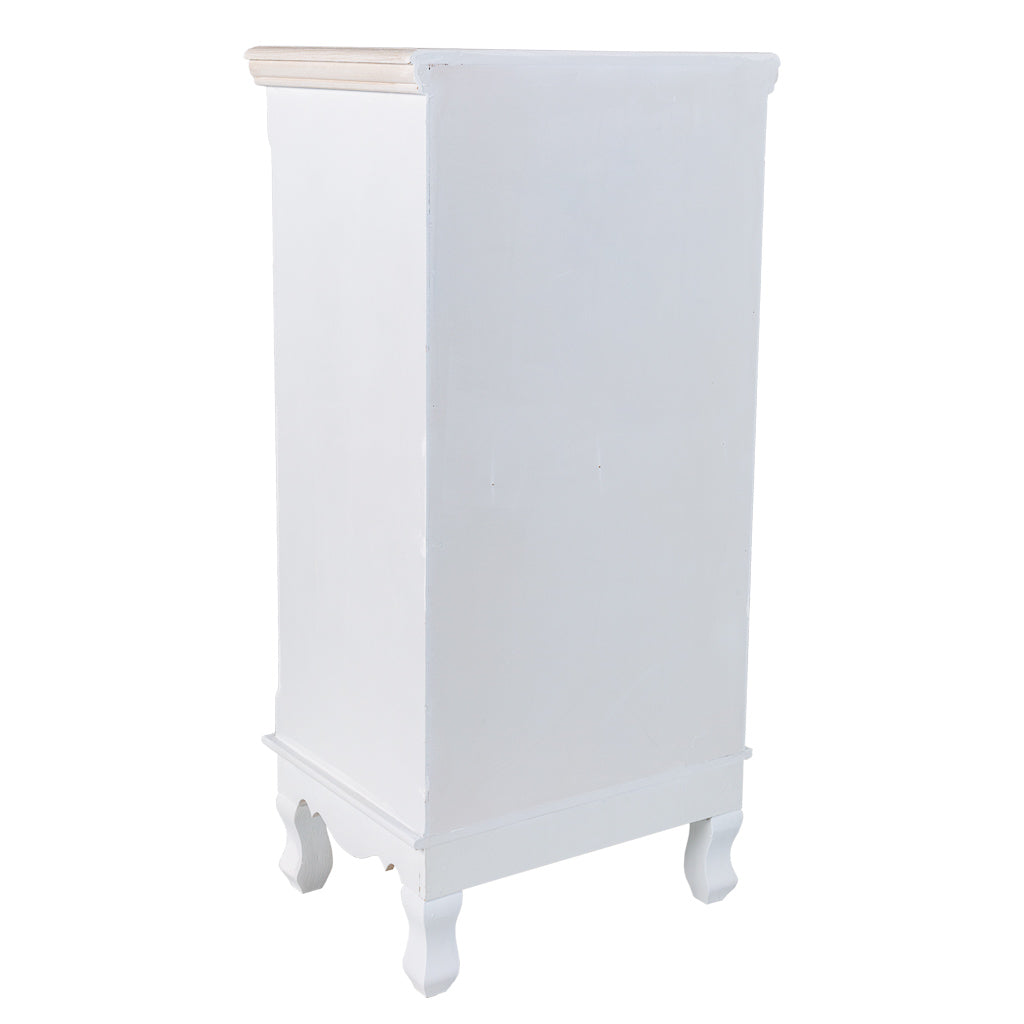 🌸 Sinfonier ALBA de 4 Cajones – Blanco | Estilo Romántico | JAM MUEBLES