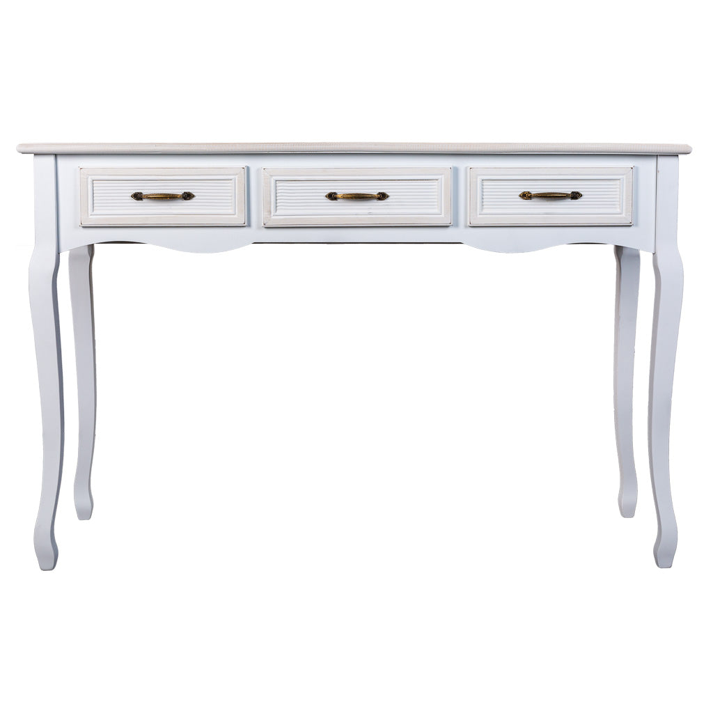 🌸 Recibidor ALBA de 3 Cajones – Blanco | Estilo Romántico | JAM MUEBLES