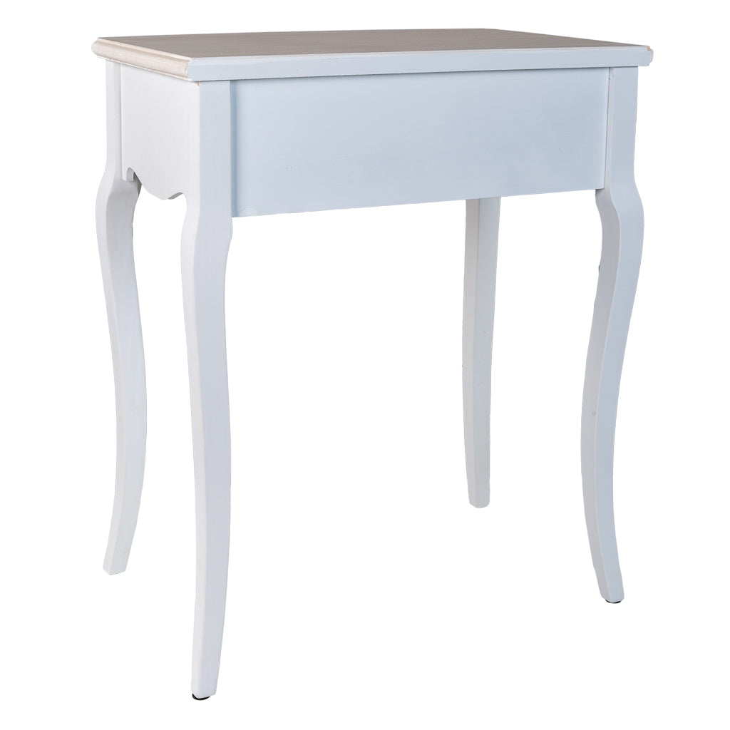 🌸 Recibidor ALBA de 1 Cajón – Blanco | Estilo Romántico | JAM MUEBLES