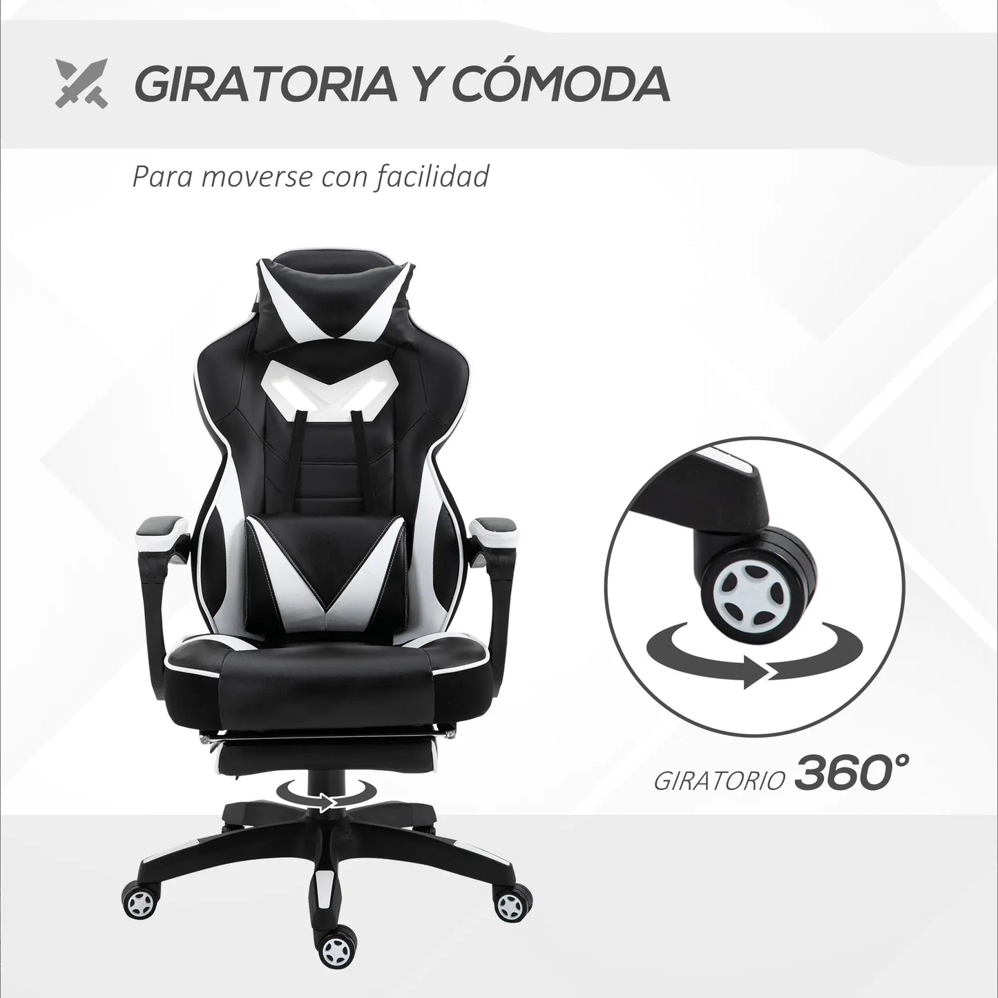 SILLA GAMING MODELO BLANCO RELAX PRO MAX image 4