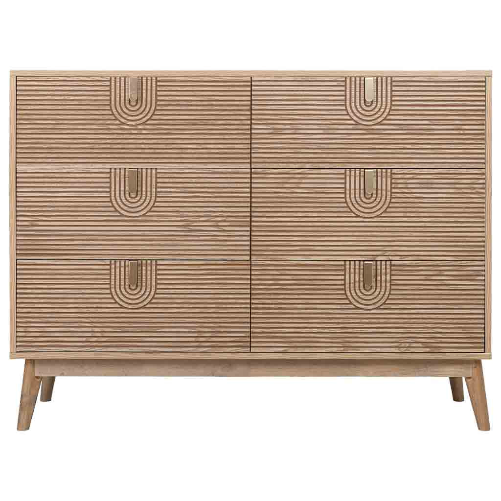 🪵 APARADOR MARCO – MADERA MARRÓN, 120x39x90 CM