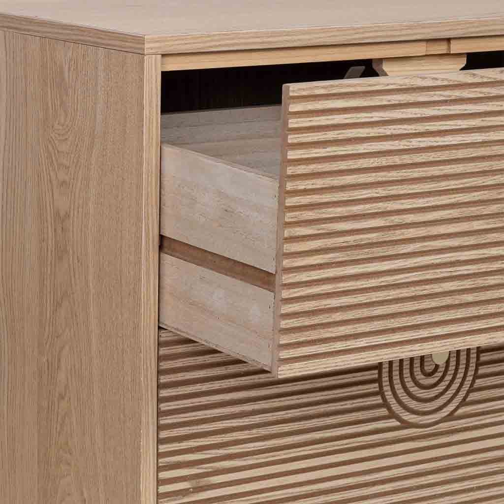 🪵 APARADOR MARCO – MADERA MARRÓN, 120x39x90 CM